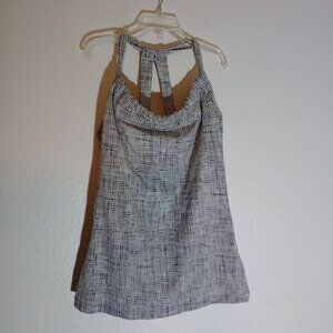 Prana Women's Halter Tank Top - Medium -  White and Black